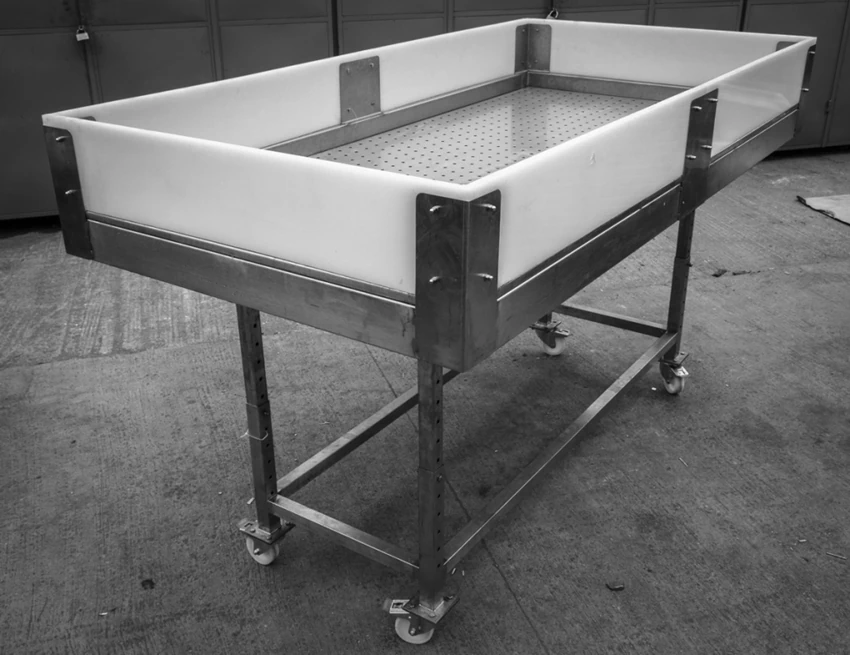 Carucior Inox cu Roti